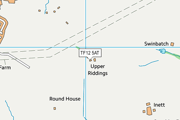 TF12 5AT map - OS VectorMap District (Ordnance Survey)