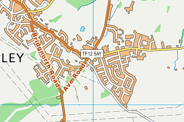 TF12 5AY map - OS VectorMap District (Ordnance Survey)