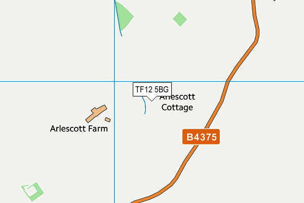 TF12 5BG map - OS VectorMap District (Ordnance Survey)