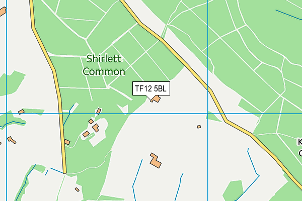 TF12 5BL map - OS VectorMap District (Ordnance Survey)