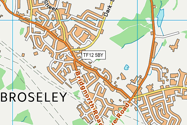 TF12 5BY map - OS VectorMap District (Ordnance Survey)