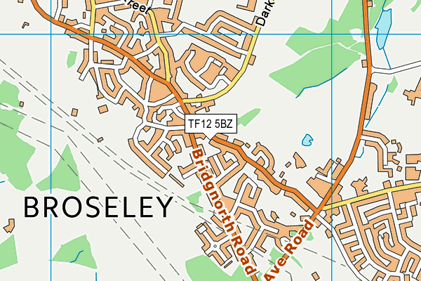 TF12 5BZ map - OS VectorMap District (Ordnance Survey)