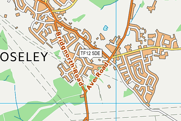 TF12 5DE map - OS VectorMap District (Ordnance Survey)