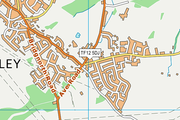 TF12 5DJ map - OS VectorMap District (Ordnance Survey)