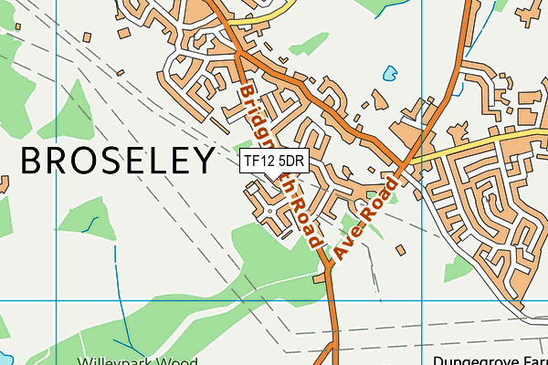 TF12 5DR map - OS VectorMap District (Ordnance Survey)