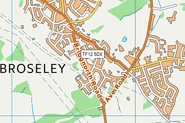 TF12 5DX map - OS VectorMap District (Ordnance Survey)