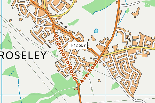 TF12 5DY map - OS VectorMap District (Ordnance Survey)