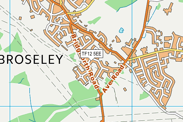 TF12 5EE map - OS VectorMap District (Ordnance Survey)