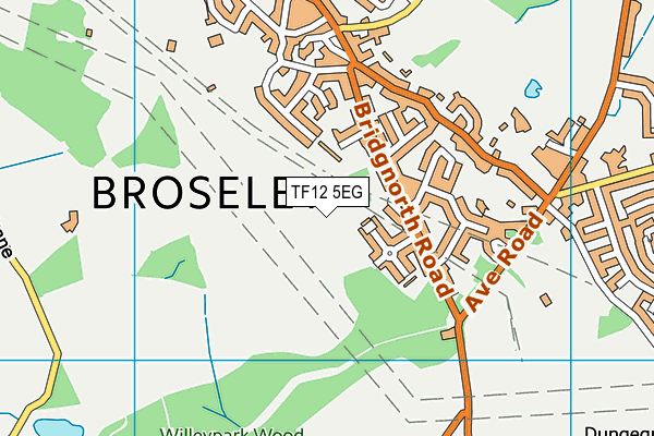 TF12 5EG map - OS VectorMap District (Ordnance Survey)