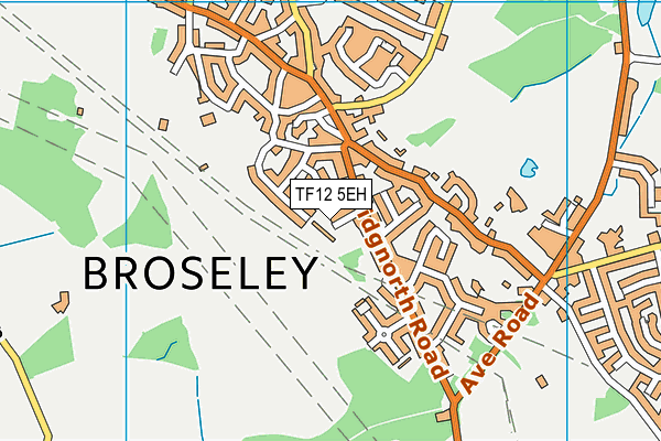 TF12 5EH map - OS VectorMap District (Ordnance Survey)