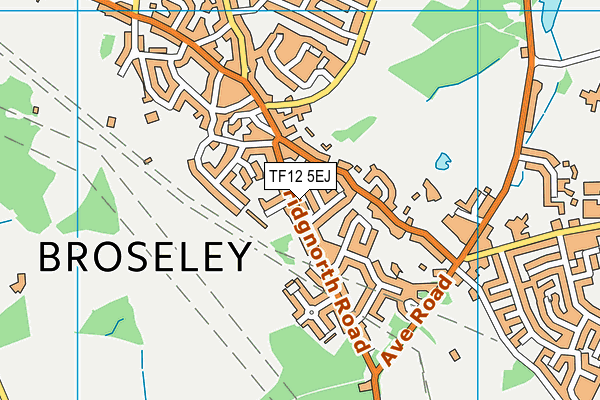 TF12 5EJ map - OS VectorMap District (Ordnance Survey)