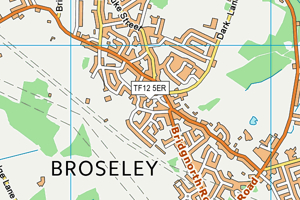 TF12 5ER map - OS VectorMap District (Ordnance Survey)