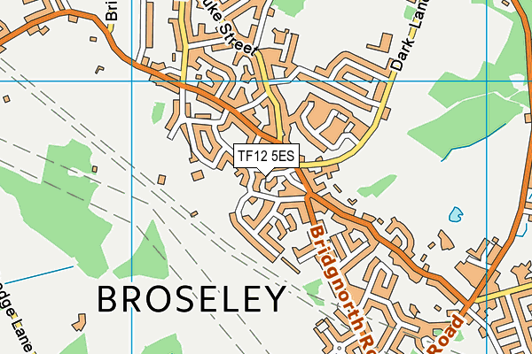 TF12 5ES map - OS VectorMap District (Ordnance Survey)