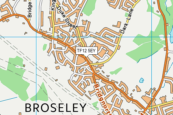 TF12 5EY map - OS VectorMap District (Ordnance Survey)