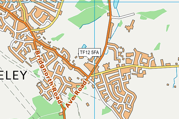TF12 5FA map - OS VectorMap District (Ordnance Survey)