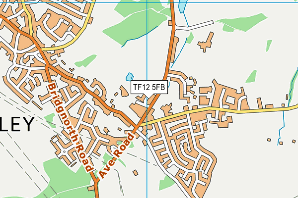 TF12 5FB map - OS VectorMap District (Ordnance Survey)