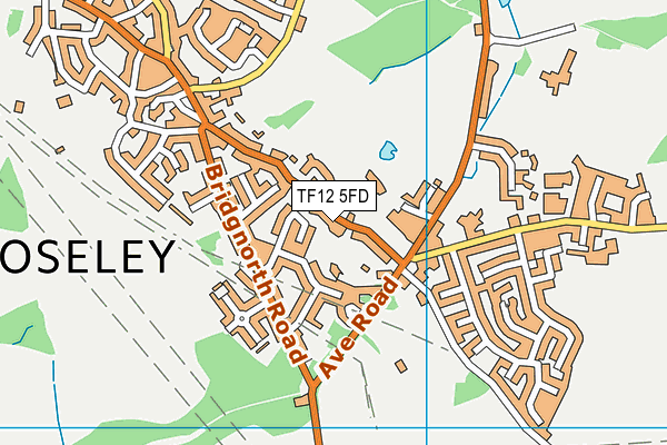 TF12 5FD map - OS VectorMap District (Ordnance Survey)