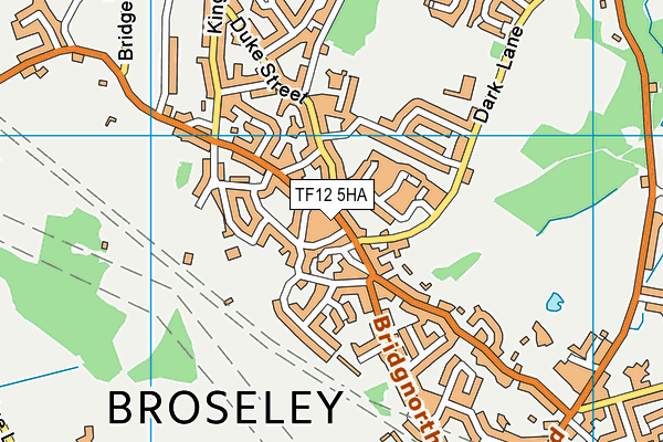 TF12 5HA map - OS VectorMap District (Ordnance Survey)