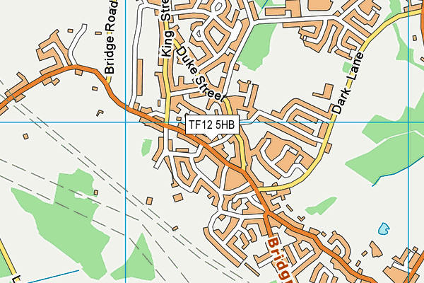 TF12 5HB map - OS VectorMap District (Ordnance Survey)