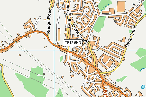 TF12 5HD map - OS VectorMap District (Ordnance Survey)