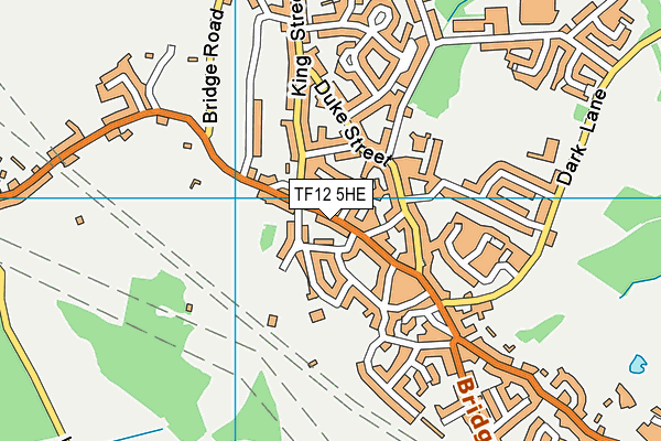 TF12 5HE map - OS VectorMap District (Ordnance Survey)