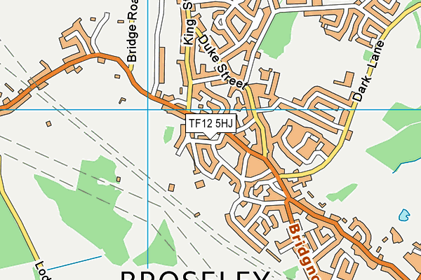 TF12 5HJ map - OS VectorMap District (Ordnance Survey)