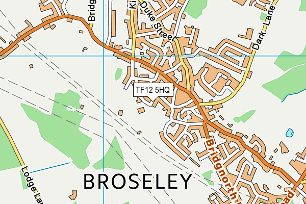 TF12 5HQ map - OS VectorMap District (Ordnance Survey)