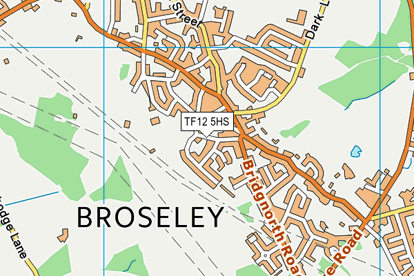 TF12 5HS map - OS VectorMap District (Ordnance Survey)