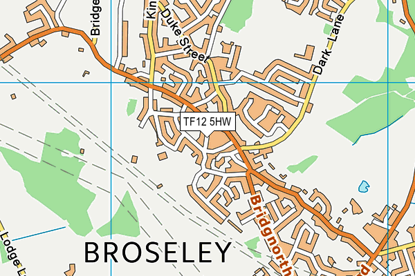 TF12 5HW map - OS VectorMap District (Ordnance Survey)