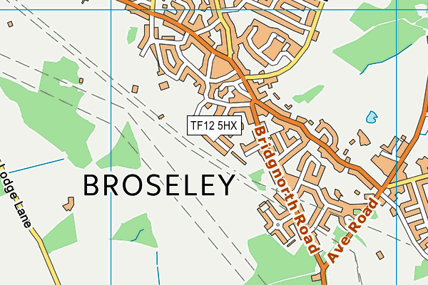 TF12 5HX map - OS VectorMap District (Ordnance Survey)