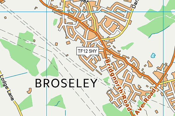 TF12 5HY map - OS VectorMap District (Ordnance Survey)