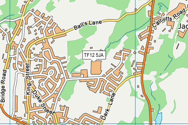 TF12 5JA map - OS VectorMap District (Ordnance Survey)