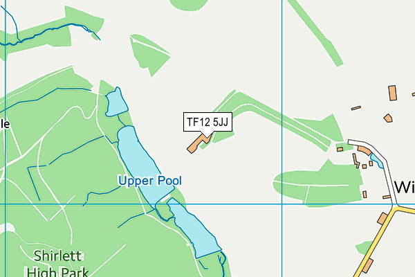 TF12 5JJ map - OS VectorMap District (Ordnance Survey)