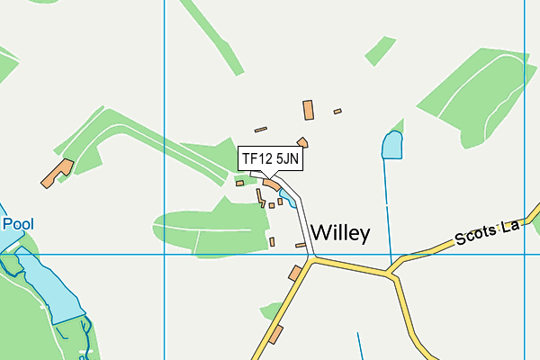 TF12 5JN map - OS VectorMap District (Ordnance Survey)