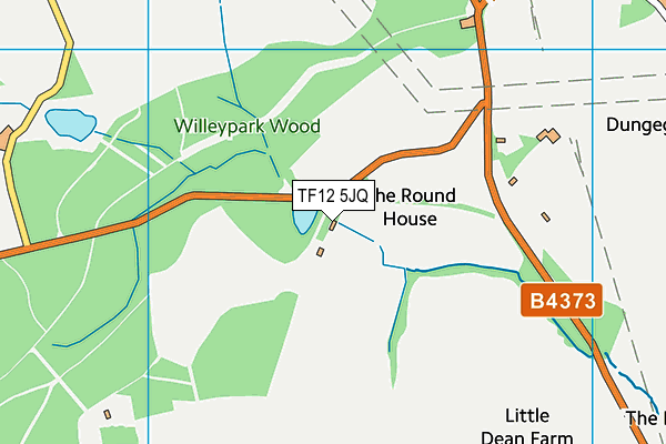 TF12 5JQ map - OS VectorMap District (Ordnance Survey)