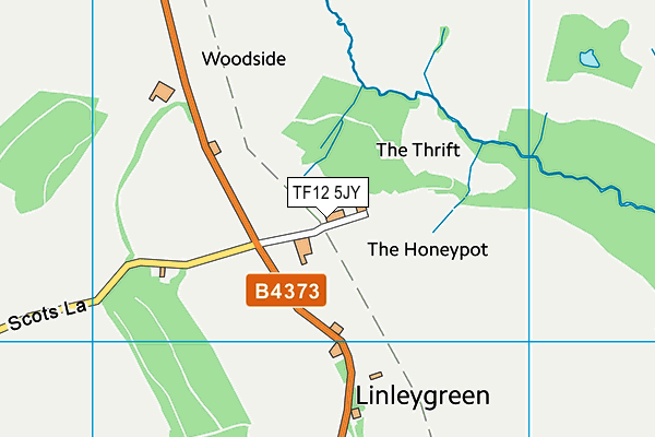 TF12 5JY map - OS VectorMap District (Ordnance Survey)