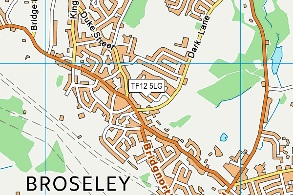 TF12 5LG map - OS VectorMap District (Ordnance Survey)