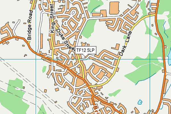 TF12 5LP map - OS VectorMap District (Ordnance Survey)