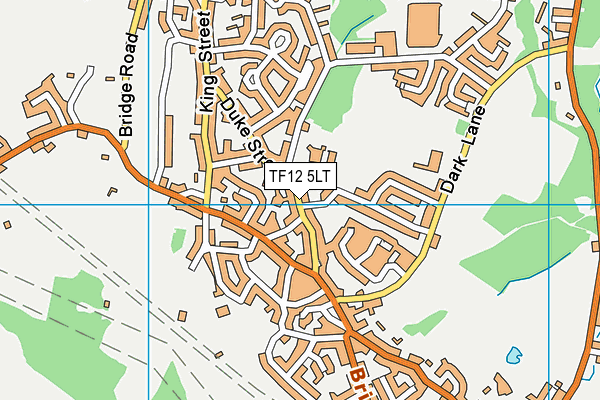 TF12 5LT map - OS VectorMap District (Ordnance Survey)