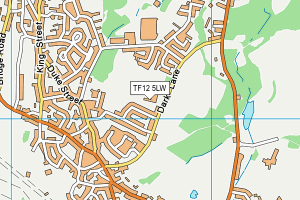 Broseley CofE Primary School map (TF12 5LW) - OS VectorMap District (Ordnance Survey)