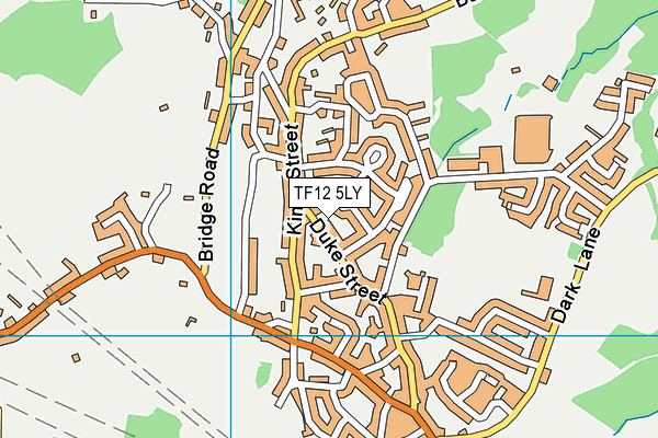 TF12 5LY map - OS VectorMap District (Ordnance Survey)