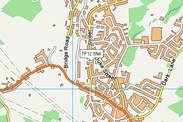 TF12 5NA map - OS VectorMap District (Ordnance Survey)