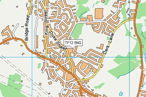 TF12 5NG map - OS VectorMap District (Ordnance Survey)