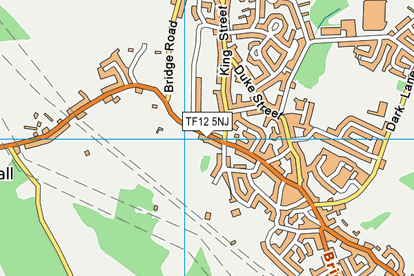 TF12 5NJ map - OS VectorMap District (Ordnance Survey)
