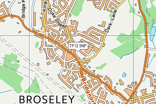 TF12 5NP map - OS VectorMap District (Ordnance Survey)