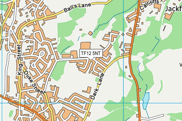 TF12 5NT map - OS VectorMap District (Ordnance Survey)