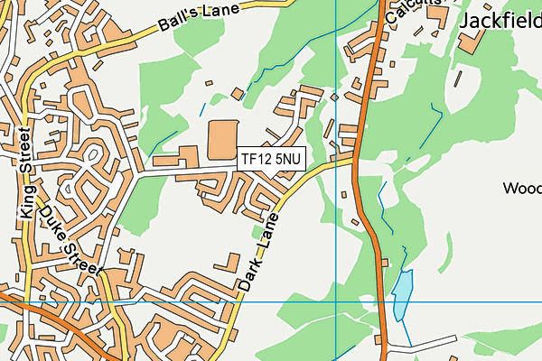 TF12 5NU map - OS VectorMap District (Ordnance Survey)