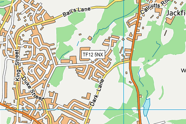 TF12 5NX map - OS VectorMap District (Ordnance Survey)