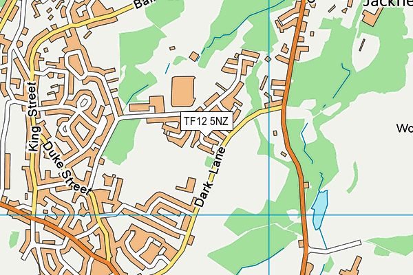 TF12 5NZ map - OS VectorMap District (Ordnance Survey)