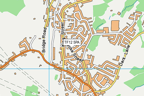 TF12 5PA map - OS VectorMap District (Ordnance Survey)